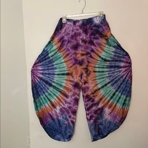 Vibrant Tie-Dye Wide Leg Pants
